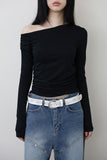 Leather studded flower belt