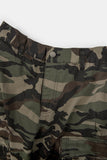 Military cutting cargo half banding pants
