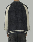 Varsity knit zip-up