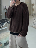 Square neck knit long sleeve