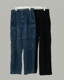 Crush Cargo Denim Pants