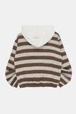 Tracy hooded stripe knit