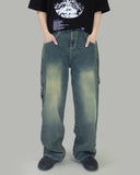 Keep patch denim pants