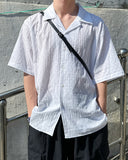 gothic open collar shirt