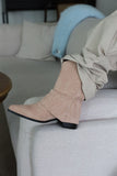 Fringe ankle boots