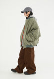 Special shirring over MA-1 jumper