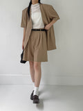 Biche No Collar Half Overfit Jacket