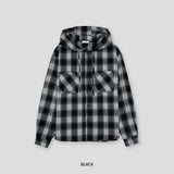 Taker Check Hooded Shirt