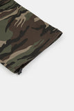 Military cutting cargo half banding pants
