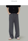 Toyu two-tuck wide slacks