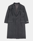Dart wool over maxi coat