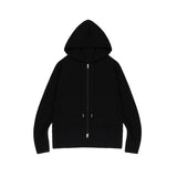 Lap Knitted Zip Hoodie