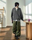 Wineed Cotton Parachute Pants