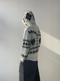 Argyle Hooded Knit