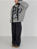 Happy Painting Brushed Overfit Sweatshirt