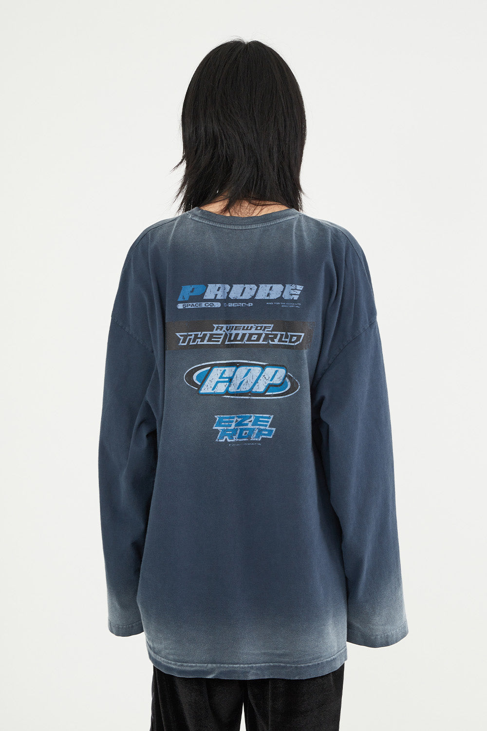 【Raucohouse】Company pigment washed over long sleeve Raucohouse(ラウコハウス) - カンパニーピグメントウォッシド
