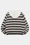 Tracy hooded stripe knit