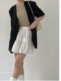 Judy Cotton Flare Mini Skirt