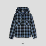 Taker Check Hooded Shirt