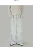 Unbalanced big cargo pants