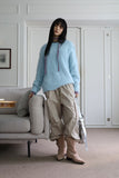 Pastel leash over knit