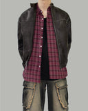track leather jacket