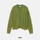 Bleaching Cable Cardigan