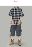Swallow short-sleeved check shirt