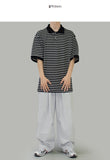 Connie overfit striped short sleeves
