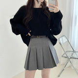 [Belt SET] Wrinkle Mini Skirt