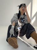 Happy Painting Brushed Overfit Sweatshirt