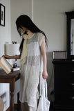 Lace flower long scarf