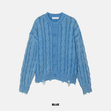 Bleaching Cable Cardigan