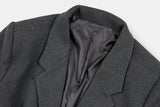 Dart wool over maxi coat