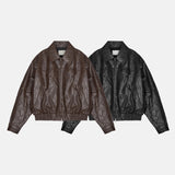 Chelo Wrinkled Leather Jacket