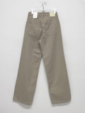 Pigmented Cotton Long Wide Pants
