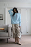Pastel leash over knit