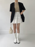 Judy Cotton Flare Mini Skirt