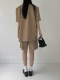 Biche No Collar Half Overfit Jacket