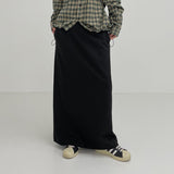 Maxi Low Rise H-Line Skirt