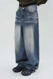 Circle Embo Wide Denim