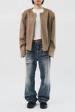 Flare Embo Washed Jeans