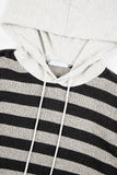 Tracy hooded stripe knit