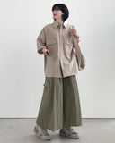 Shot Crop Nylon Cargo Pants