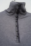 (W) Iron High Button Top
