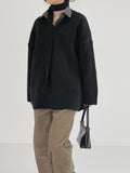 [SET] Mona V-neck Loose Fit Knit