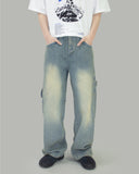 Keep patch denim pants