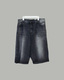 Scented Black Washed Bermuda Pants