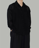 Net overfit collar shirt