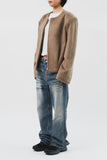 Flare Embo Washed Jeans